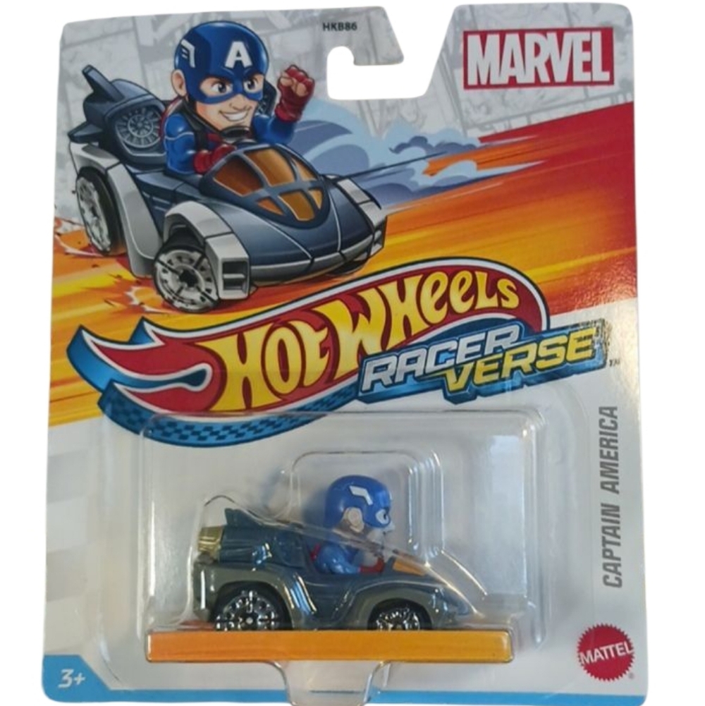 MARVEL × HOTWHeeLs CAPTAIN AMERICA, 1:64, Blue + Red.